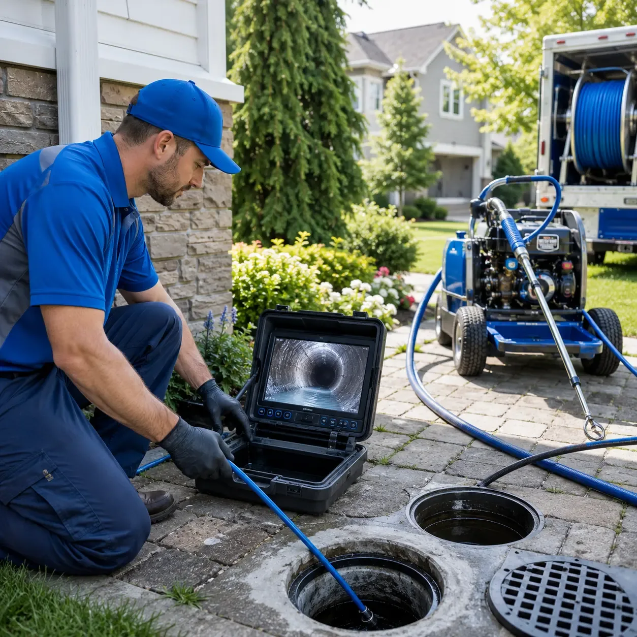 Outdoor drain cleaning professionals serving Elvaston, IL