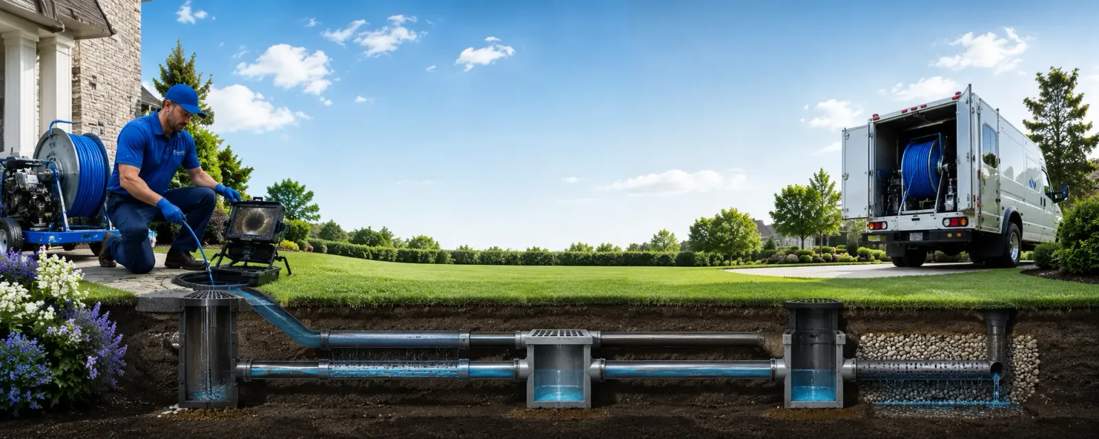 Outdoor drain cleaning information for Elvaston, IL